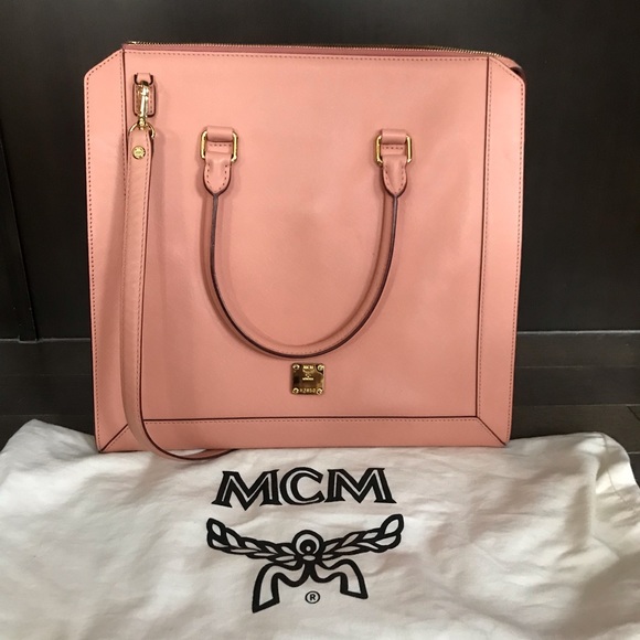MCM Nuovo pink leather handbag - Picture 2 of 8